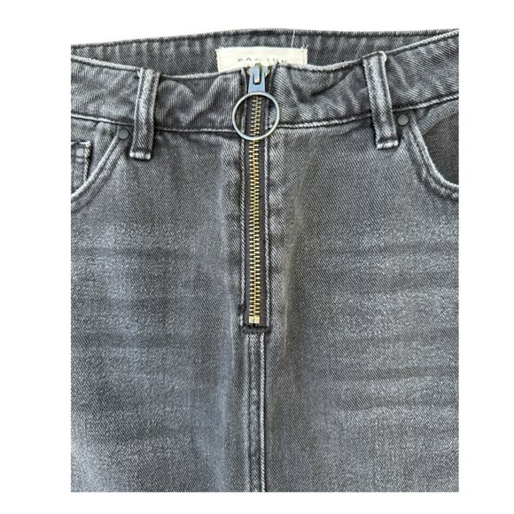 Pacific Sunwear Y2K Women’s Gray Denim Skirt - Size 26 - Picture 3 of 4